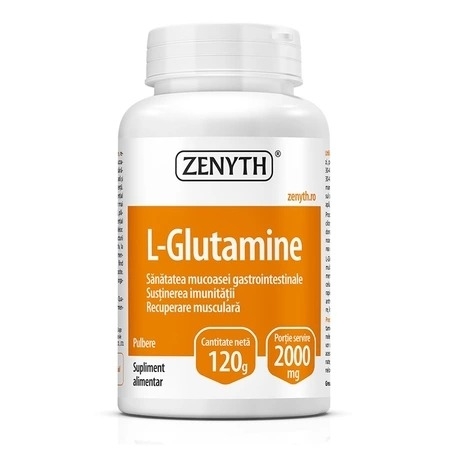L-Glutamine pulbere, 120 g, Zenyth L-Glutamine pulbere, 120 g, Zenyth