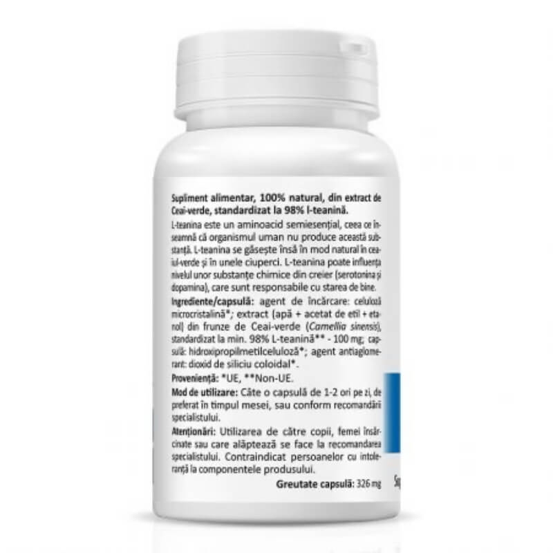 L-Theanine 100 mg, 30 capsule, Zenyth L-Theanine 100 mg, 30 capsule, Zenyth
