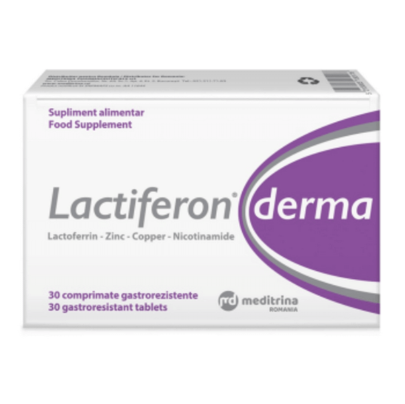 Lactiferon Derma, 30 comprimate, Meditrina Pharmaceuticals Lactiferon Derma, 30 comprimate, Meditrina Pharmaceuticals