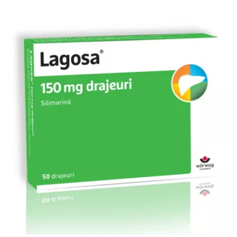 Lagosa, 150 mg, 50 drajeuri, Worwag Pharma Lagosa, 150 mg, 50 drajeuri, Worwag Pharma