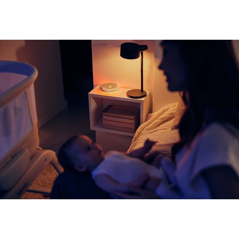 Lampa de veghe, Lionelo, BabyNap, 2 in 1, Wireless, Cu sunete si melodii de leagan, Cu 11 culori si 3 niveluri de luminozitate, Cu functie LoveBeat, Alb Lampa de veghe, Lionelo, BabyNap, 2 in 1, Wireless, Cu sunete si melodii de leagan, Cu 11 culori si 3 niveluri de luminozitate, Cu functie LoveBeat, Alb