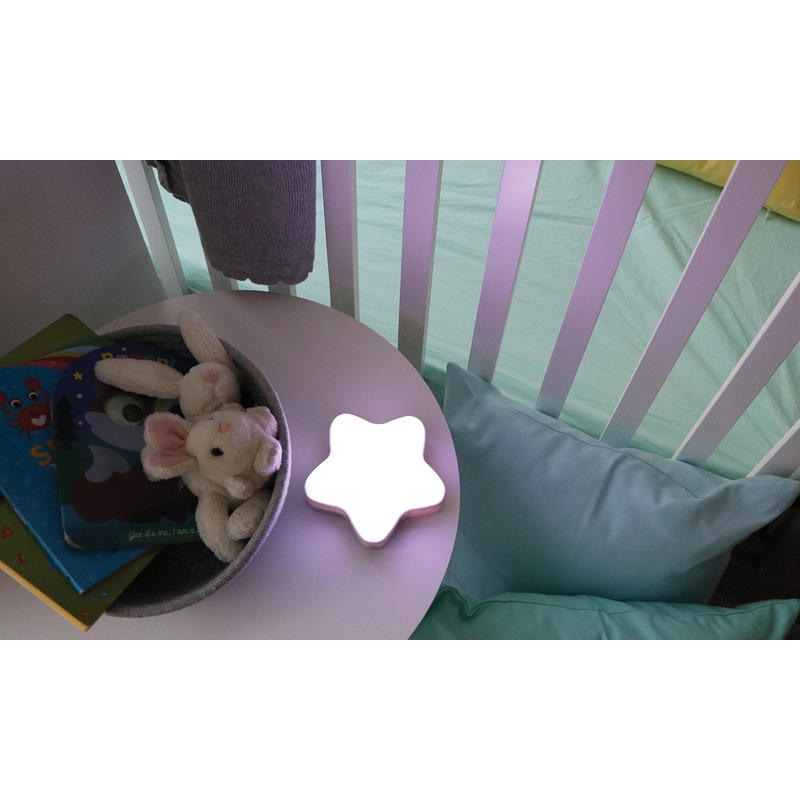 Lampa de veghe Stea, Star, Cu muzica, Cu volum ajustabil, Lumina activata prin control Touch, Bbluv, Whitte Lampa de veghe Stea, Star, Cu muzica, Cu volum ajustabil, Lumina activata prin control Touch, Bbluv, Whitte
