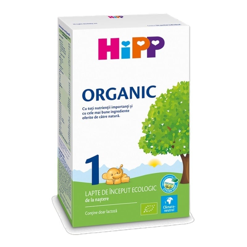 Lapte praf Organic 1 incepand de la nastere, 300g, Hipp Lapte praf Organic 1 incepand de la nastere, 300g, Hipp