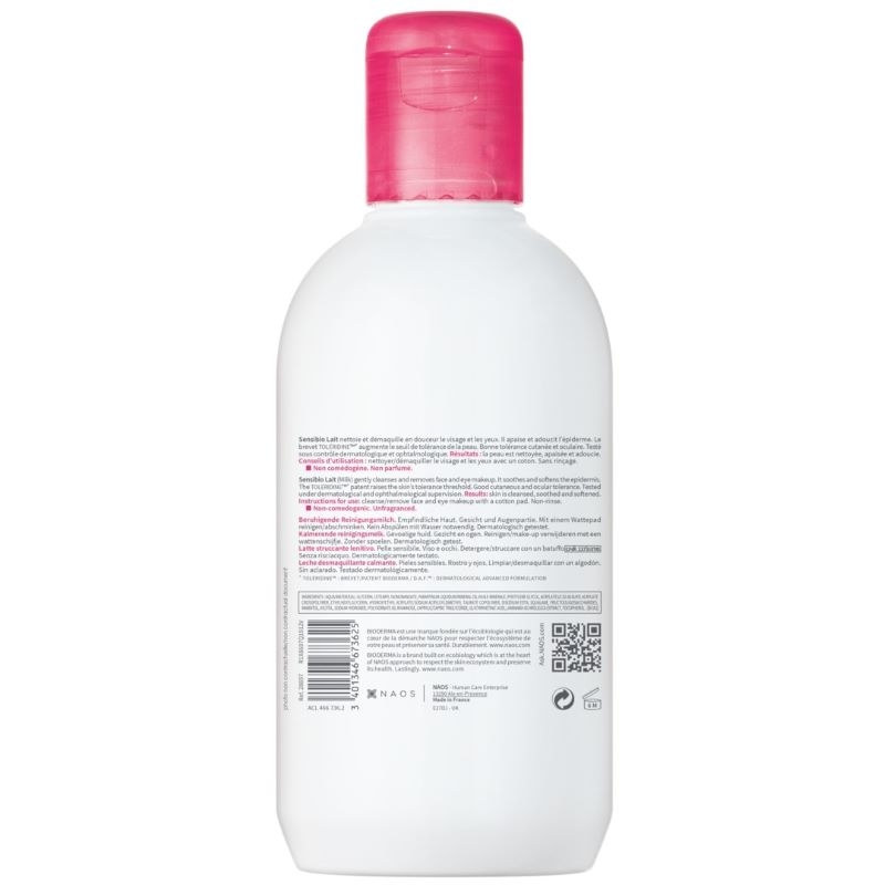 Lapte demachiant Sensibio, 250 ml, Bioderma Lapte demachiant Sensibio, 250 ml, Bioderma