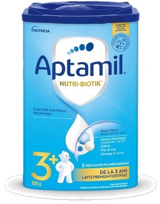 Lapte praf Aptamil Junior 3 plus Nutri-Biotik, de la 3 ani, 800 g, Nutricia Lapte praf Aptamil Junior 3 plus Nutri-Biotik, de la 3 ani, 800 g, Nutricia