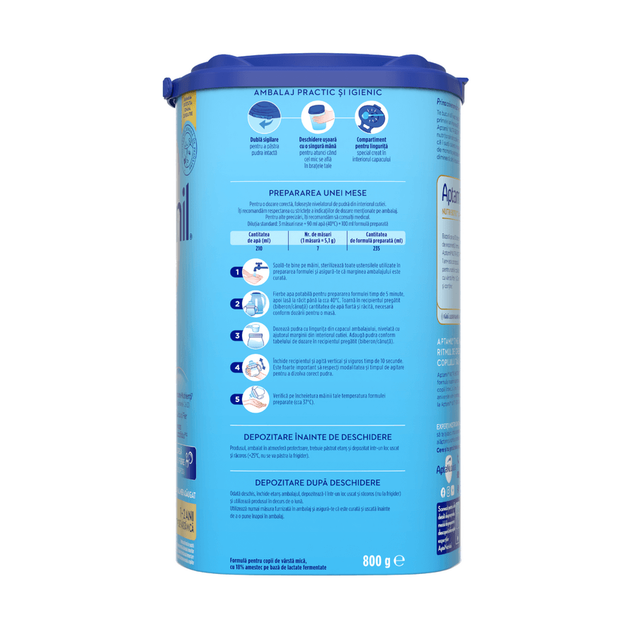 Lapte praf Aptamil Junior 1 plus Nutri-Biotik, 1-2 ani, 800g, Nutricia Lapte praf Aptamil Junior 1 plus Nutri-Biotik, 1-2 ani, 800g, Nutricia