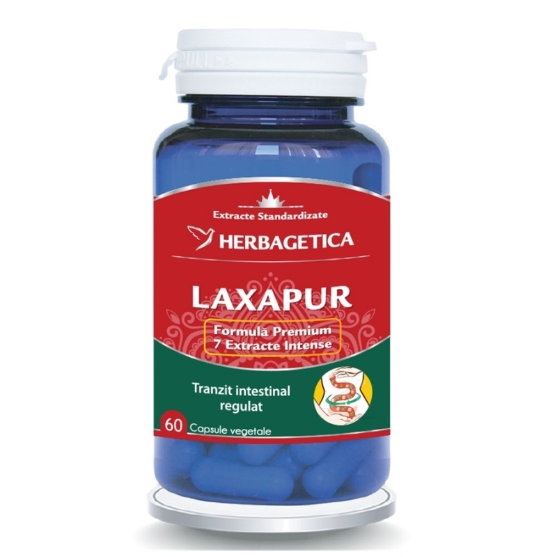 Laxapur, 60 capsule, Herbagetica Laxapur, 60 capsule, Herbagetica
