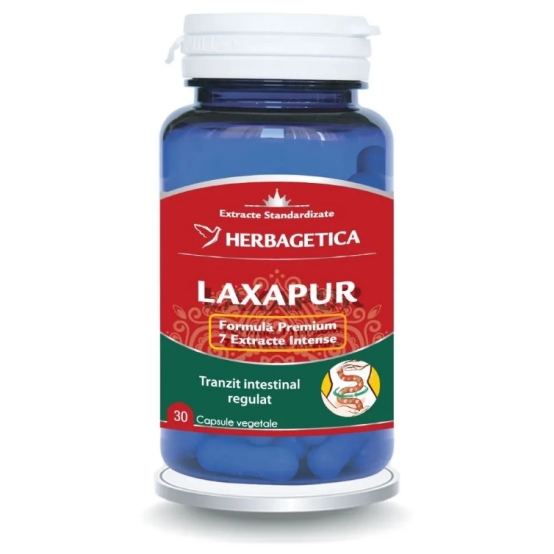 Laxapur, 30 capsule, Herbagetica Laxapur, 30 capsule, Herbagetica
