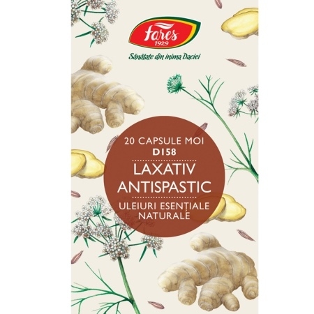 Laxativ Antispastic D158, 20 capsule, Fares Laxativ Antispastic D158, 20 capsule, Fares
