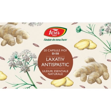 Laxativ Antispastic D158, 20 capsule, Fares Laxativ Antispastic D158, 20 capsule, Fares