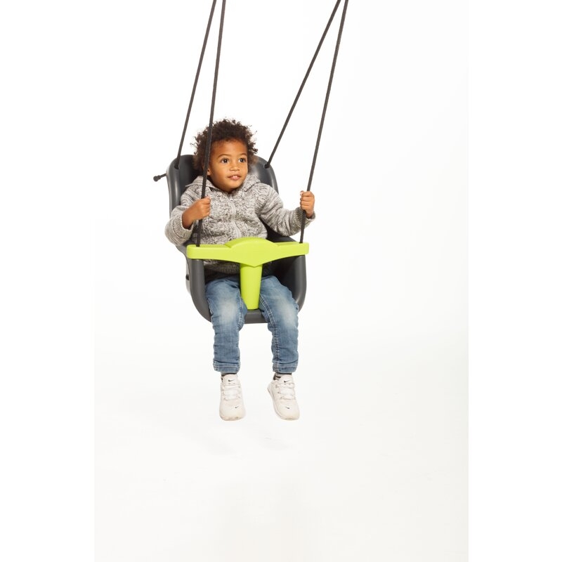 Leagan, Dice, Cu bara in forma de T, Cu sfoara impletita, Ajustabil pe inaltime pana la 250 cm, Include curea de siguranta, 9-36 luni, Anthracite/Lime Leagan, Dice, Cu bara in forma de T, Cu sfoara impletita, Ajustabil pe inaltime pana la 250 cm, Include curea de siguranta, 9-36 luni, Anthracite/Lime