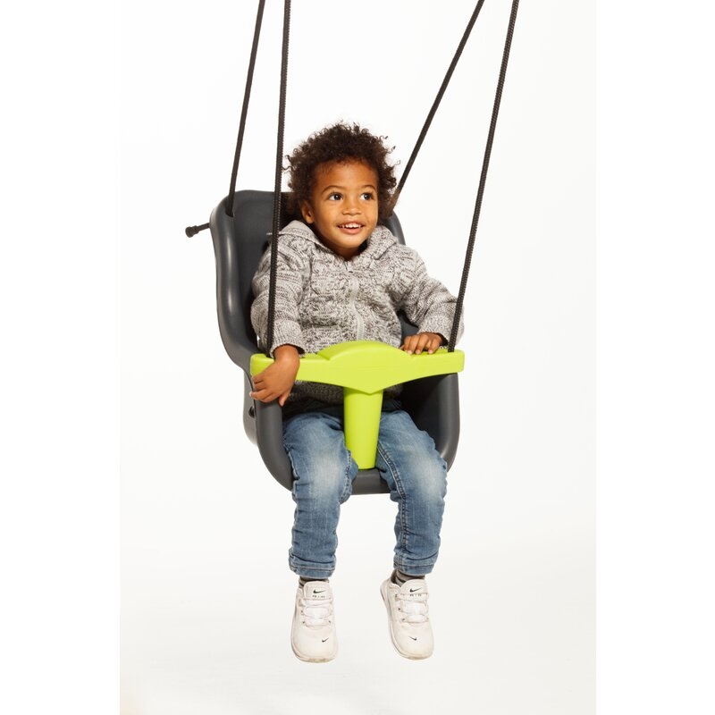 Leagan, Dice, Cu bara in forma de T, Cu sfoara impletita, Ajustabil pe inaltime pana la 250 cm, Include curea de siguranta, 9-36 luni, Anthracite/Lime Leagan, Dice, Cu bara in forma de T, Cu sfoara impletita, Ajustabil pe inaltime pana la 250 cm, Include curea de siguranta, 9-36 luni, Anthracite/Lime