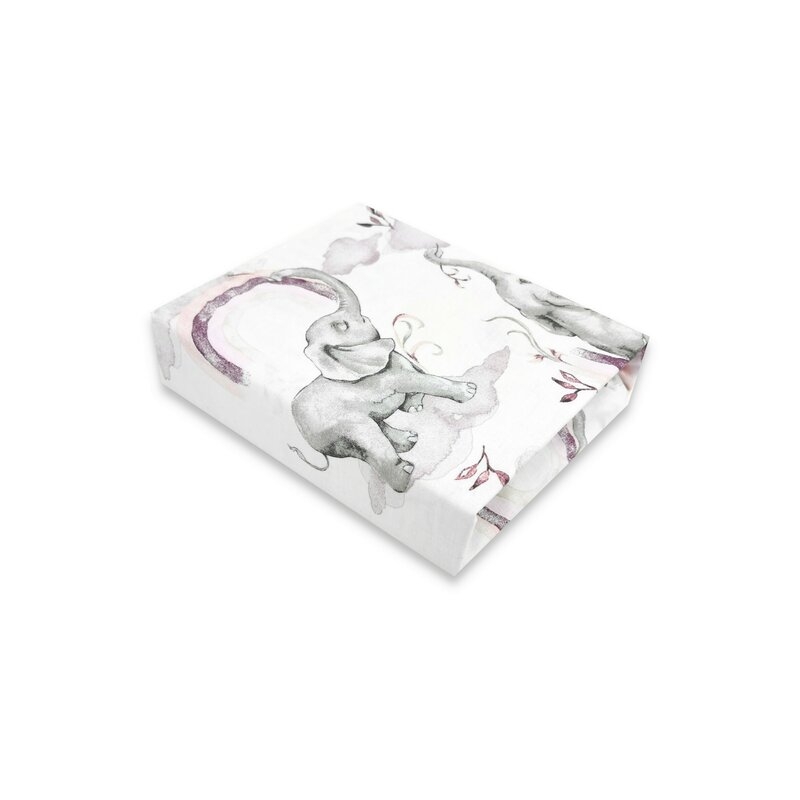Lenjerie pat junior cu 3 piese, Qmini, Cu cearceaf 160x80 cm, Din bumbac certificat Oeko Tex Standard 100, Cu paturica si pernuta, Elephants on Rainbow Pink Lenjerie pat junior cu 3 piese, Qmini, Cu cearceaf 160x80 cm, Din bumbac certificat Oeko Tex Standard 100, Cu paturica si pernuta, Elephants on Rainbow Pink