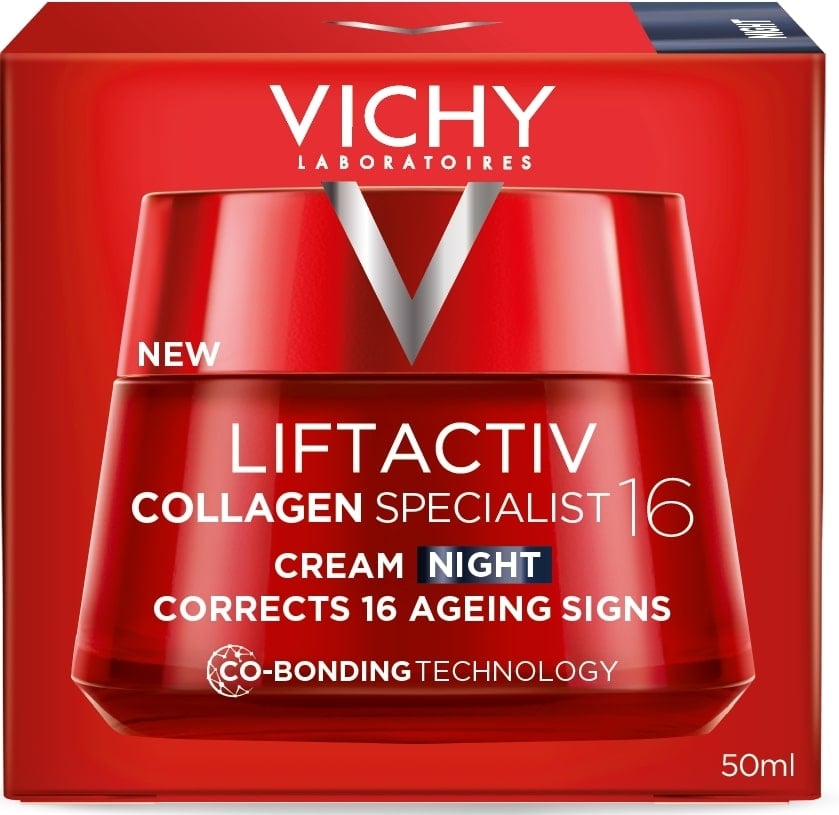Crema de noapte Liftactiv Collagen Specialist, 50 ml, Vichy Crema de noapte Liftactiv Collagen Specialist, 50 ml, Vichy