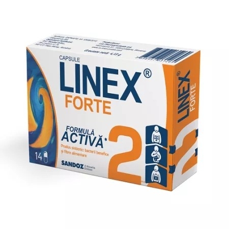Linex Forte, 14 capsule, Sandoz Linex Forte, 14 capsule, Sandoz