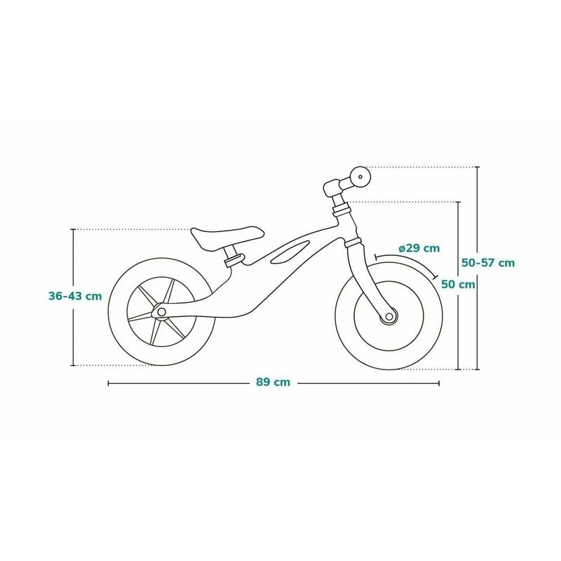 Lionelo - Bicicleta fara pedale, cu cadru din magneziu, Bart Tour, 12 \'\', Grey Stone Lionelo - Bicicleta fara pedale, cu cadru din magneziu, Bart Tour, 12 \'\', Grey Stone