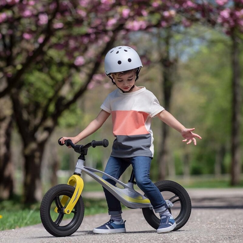 Lionelo - Bicicleta fara pedale, cu cadru din magneziu, Bart Tour, 12 \'\', Grey Stone Lionelo - Bicicleta fara pedale, cu cadru din magneziu, Bart Tour, 12 \'\', Grey Stone