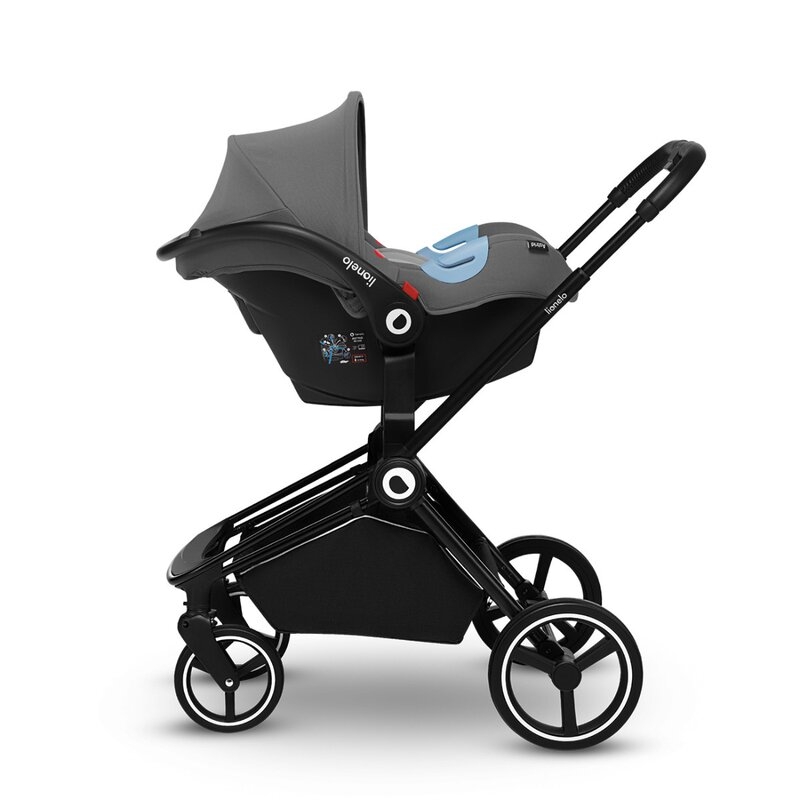 Lionelo - Carucior compact Mika, 3 in 1, Cadru din aluminiu, Cu landou intarit si salteluta moale, Scoica auto, Reversibil, Maner ajustabil, Huse pentru picioare, Plasa de tantari, Husa de ploaie, Pana la 22 kg, Gri Deschis Lionelo - Carucior compact Mika, 3 in 1, Cadru din aluminiu, Cu landou intarit si salteluta moale, Scoica auto, Reversibil, Maner ajustabil, Huse pentru picioare, Plasa de tantari, Husa de ploaie, Pana la 22 kg, Gri Deschis