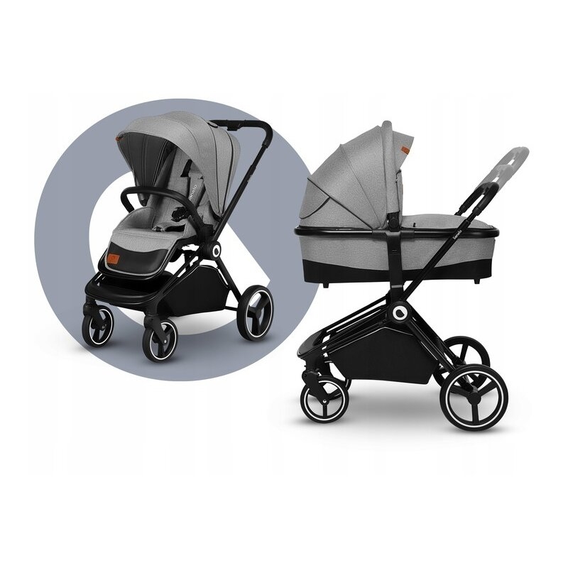 Lionelo - Carucior compact Mika, 2 in 1, Cadru din aluminiu, Cu landou intarit si salteluta moale, Reversibil, Maner ajustabil, Huse pentru picioare, Plasa de tantari, Husa de ploaie, Pana la 22 kg, Gri Deschis Lionelo - Carucior compact Mika, 2 in 1, Cadru din aluminiu, Cu landou intarit si salteluta moale, Reversibil, Maner ajustabil, Huse pentru picioare, Plasa de tantari, Husa de ploaie, Pana la 22 kg, Gri Deschis