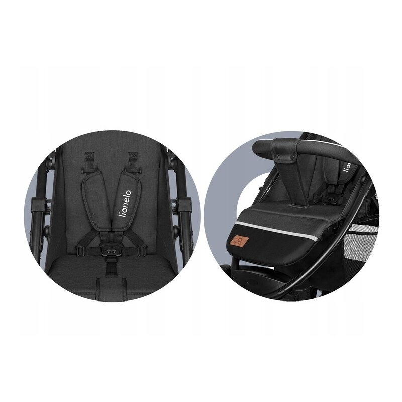 Lionelo - Carucior sport Annet Tour Dreamin, Editie Limitata, De la nastere, UPF 50+, Cu maner reglabil, Plasa de tantari, Suport biberon, Saculet pentru picioare, Pana la 22 kg, Negru Lionelo - Carucior sport Annet Tour Dreamin, Editie Limitata, De la nastere, UPF 50+, Cu maner reglabil, Plasa de tantari, Suport biberon, Saculet pentru picioare, Pana la 22 kg, Negru