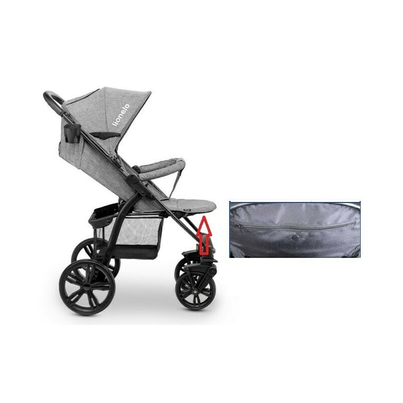 Lionelo - Carucior sport Annet Plus, De la nastere, Cu accesorii, 0- 22 Kg, Gri Lionelo - Carucior sport Annet Plus, De la nastere, Cu accesorii, 0- 22 Kg, Gri