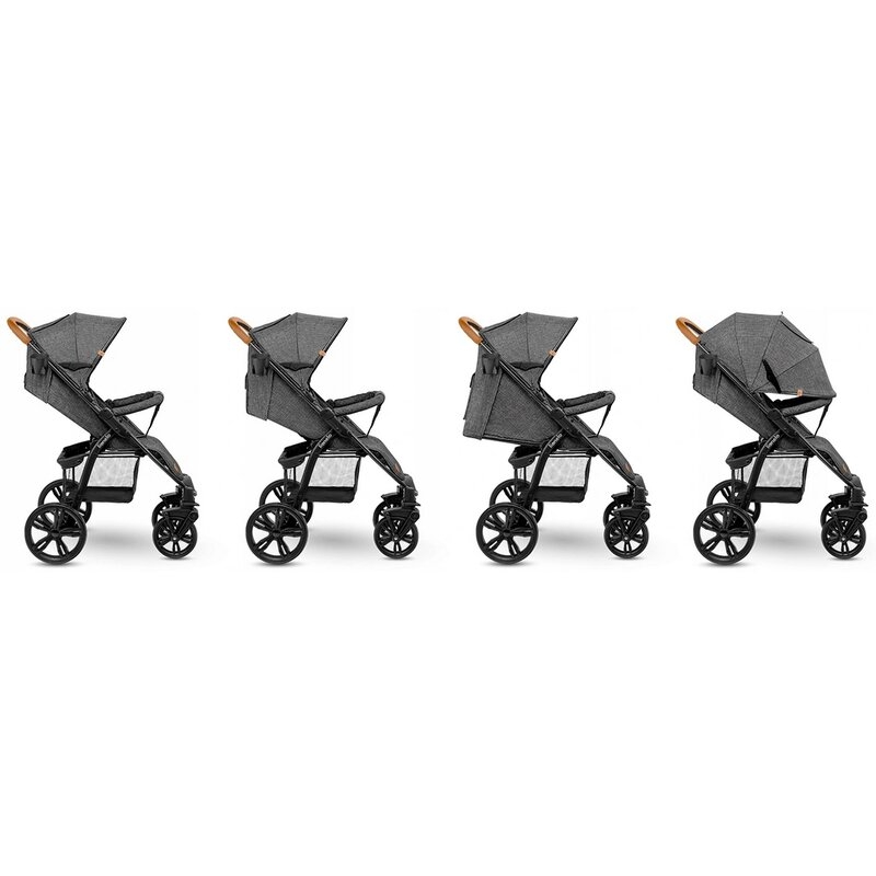 Lionelo - Carucior sport Annet Plus, De la nastere, Cu accesorii, 0- 22 Kg, Gri Lionelo - Carucior sport Annet Plus, De la nastere, Cu accesorii, 0- 22 Kg, Gri
