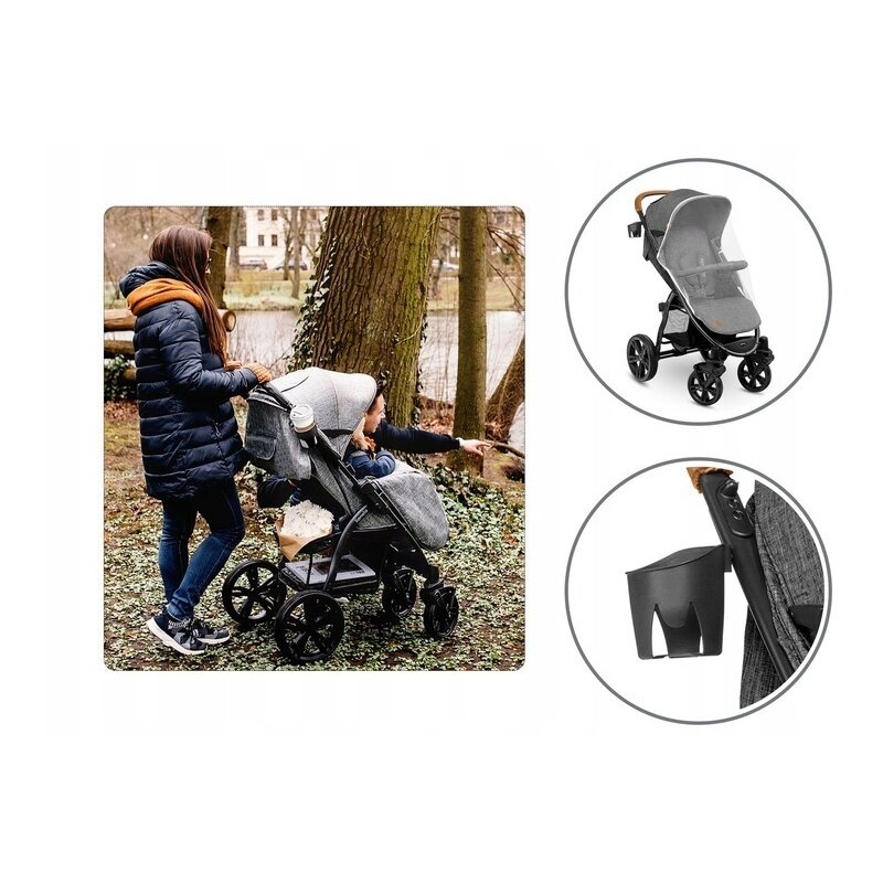 Lionelo - Carucior sport Annet Plus, De la nastere, Cu accesorii, 0- 22 Kg, Gri Lionelo - Carucior sport Annet Plus, De la nastere, Cu accesorii, 0- 22 Kg, Gri