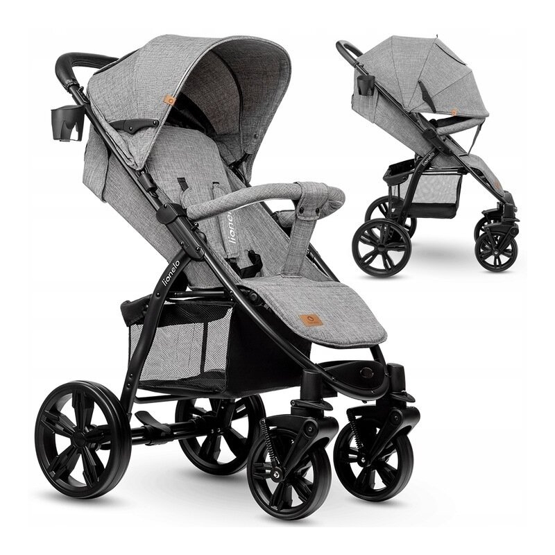 Lionelo - Carucior sport Annet Plus, De la nastere, Cu accesorii, 0- 22 Kg, Gri Lionelo - Carucior sport Annet Plus, De la nastere, Cu accesorii, 0- 22 Kg, Gri