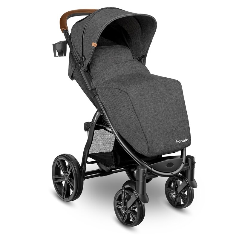 Lionelo - Carucior sport Annet Plus, De la nastere, Cu accesorii, 0- 22 Kg, Gri Caramel Lionelo - Carucior sport Annet Plus, De la nastere, Cu accesorii, 0- 22 Kg, Gri Caramel