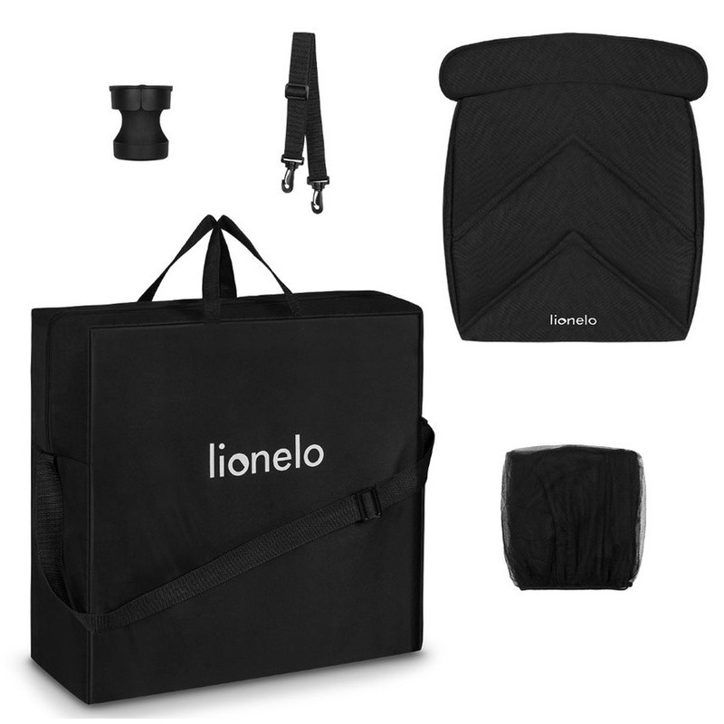 Lionelo - Carucior sport Cloe, De la nastere, Cu accesorii, Cadru din aluminiu, 0-22 kg, Usor, Pliabil cu o singura mana, Ideal pentru toate tipurile de suprafete, Maro