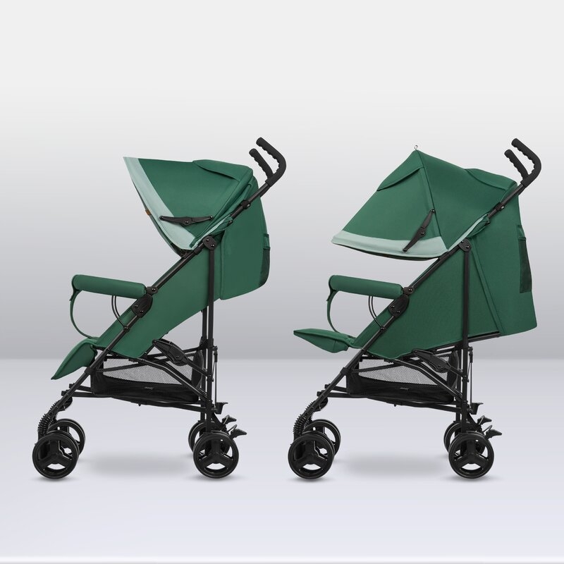 Lionelo - Carucior sport Elia, Cu husa de picioare, Cu plasa de tantari, Conform cu standardul european de securitate EN1888-1, Verde inchis Lionelo - Carucior sport Elia, Cu husa de picioare, Cu plasa de tantari, Conform cu standardul european de securitate EN1888-1, Verde inchis