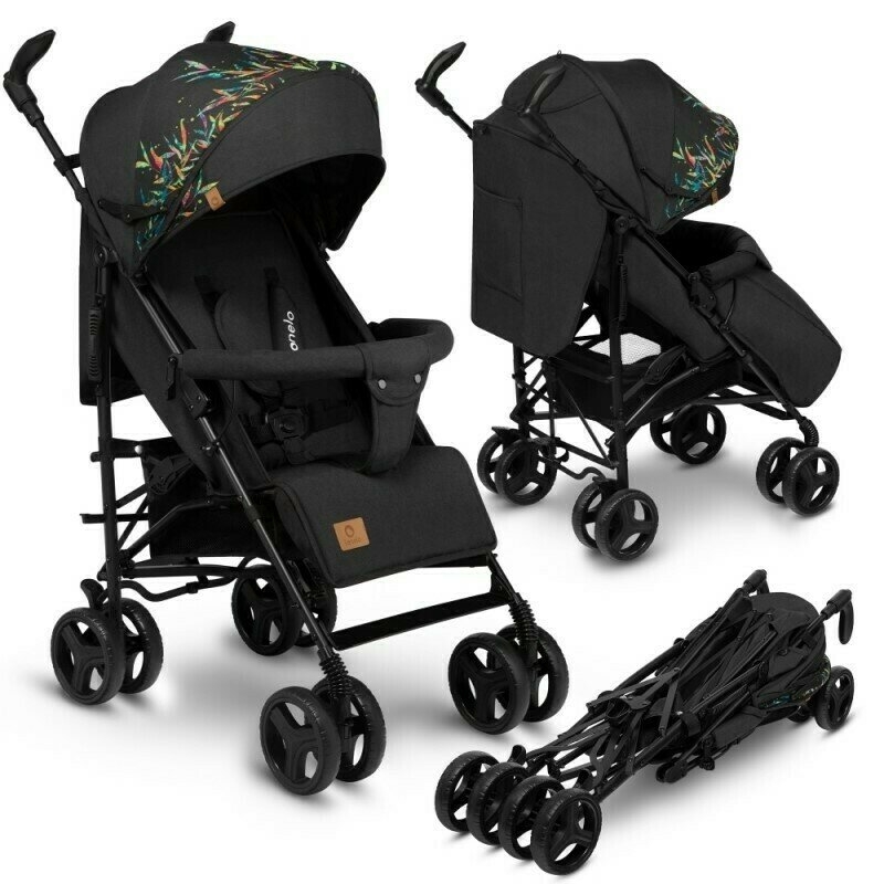 Lionelo - Carucior sport Irma Dreamin\', Editie limitata, Cu husa de picioare, Cu plasa de tantari, Negru Lionelo - Carucior sport Irma Dreamin\', Editie limitata, Cu husa de picioare, Cu plasa de tantari, Negru