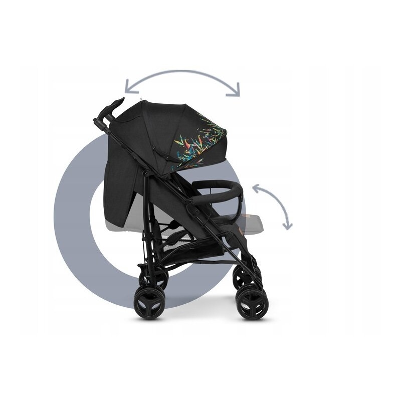 Lionelo - Carucior sport Irma Dreamin\', Editie limitata, Cu husa de picioare, Cu plasa de tantari, Negru Lionelo - Carucior sport Irma Dreamin\', Editie limitata, Cu husa de picioare, Cu plasa de tantari, Negru