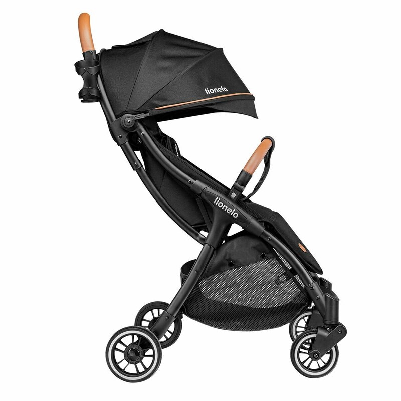 Lionelo - Carucior sport Julie One, De la nastere, Cu accesorii, Cadru din aluminiu, 0-22 kg, Negru Lionelo - Carucior sport Julie One, De la nastere, Cu accesorii, Cadru din aluminiu, 0-22 kg, Negru