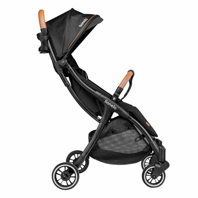 Lionelo - Carucior sport Julie One, De la nastere, Cu accesorii, Cadru din aluminiu, 0-22 kg, Negru Lionelo - Carucior sport Julie One, De la nastere, Cu accesorii, Cadru din aluminiu, 0-22 kg, Negru