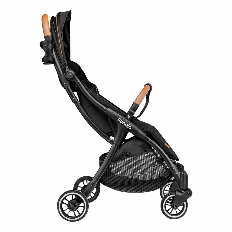 Lionelo - Carucior sport Julie One, De la nastere, Cu accesorii, Cadru din aluminiu, 0-22 kg, Negru Lionelo - Carucior sport Julie One, De la nastere, Cu accesorii, Cadru din aluminiu, 0-22 kg, Negru