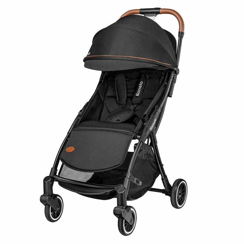 Lionelo - Carucior sport Julie One, De la nastere, Cu accesorii, Cadru din aluminiu, 0-22 kg, Negru Lionelo - Carucior sport Julie One, De la nastere, Cu accesorii, Cadru din aluminiu, 0-22 kg, Negru