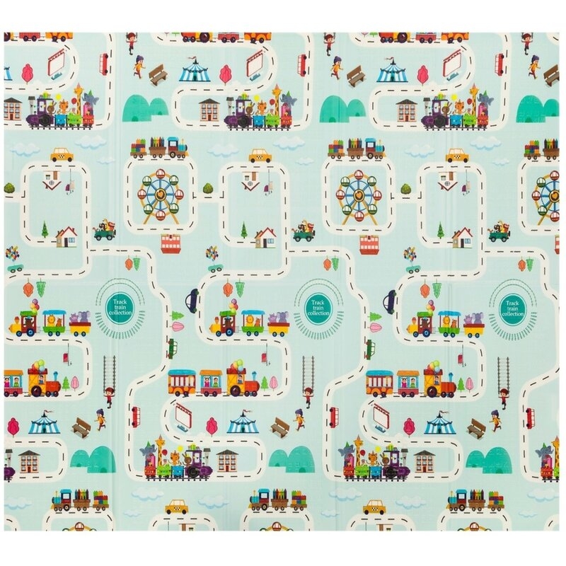 Lionelo - Covoras educativ Robby, Pliabil, Impermeabil, 200 x 180 cm, Cu Imprimeu pe ambele parti, Multicolor Lionelo - Covoras educativ Robby, Pliabil, Impermeabil, 200 x 180 cm, Cu Imprimeu pe ambele parti, Multicolor