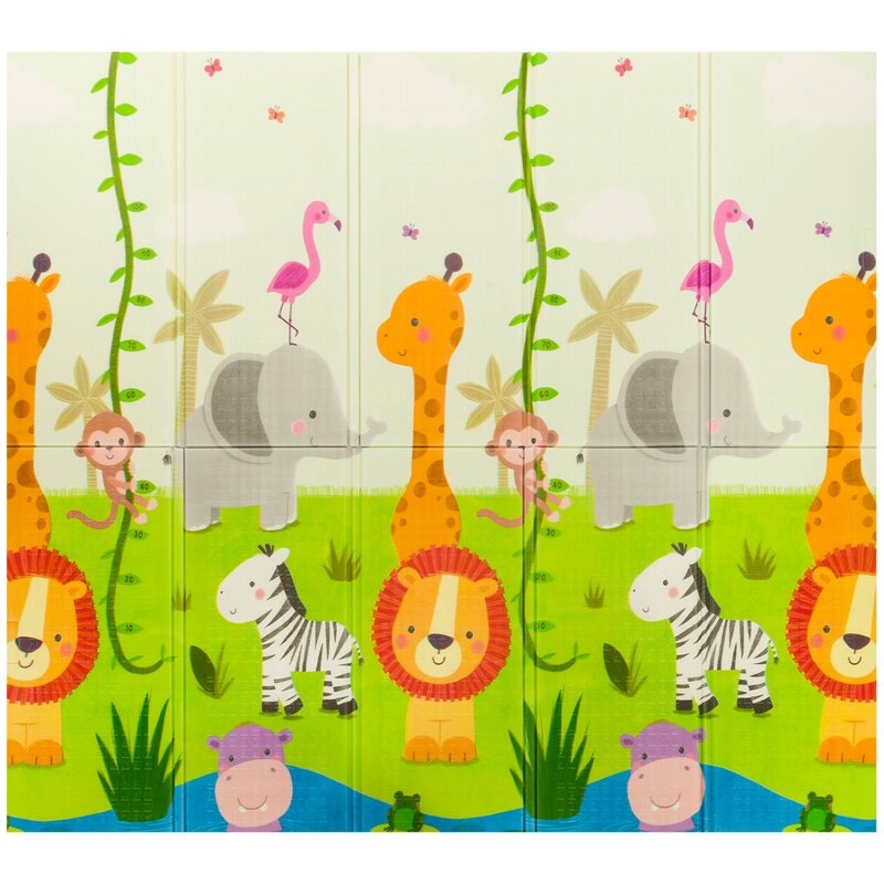Lionelo - Covoras educativ Robby, Pliabil, Impermeabil, 200 x 180 cm, Cu Imprimeu pe ambele parti, Multicolor Lionelo - Covoras educativ Robby, Pliabil, Impermeabil, 200 x 180 cm, Cu Imprimeu pe ambele parti, Multicolor
