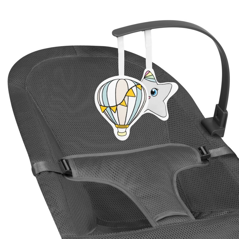 Fotoliu balansoar June AIR, Cu arcada cu jucarii, Ergonomic, Permite circulatia aerului, Balansare manuala, Pliabil, 0 luni+, Gri, Lionelo Fotoliu balansoar June AIR, Cu arcada cu jucarii, Ergonomic, Permite circulatia aerului, Balansare manuala, Pliabil, 0 luni+, Gri, Lionelo