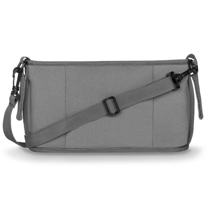 Lionelo - Geanta impermeabila pentru mamici si carucior, Little Cube, Cu 4 compartimente, Curea detasabila, Buzunar exterior detasabil, Gri Lionelo - Geanta impermeabila pentru mamici si carucior, Little Cube, Cu 4 compartimente, Curea detasabila, Buzunar exterior detasabil, Gri
