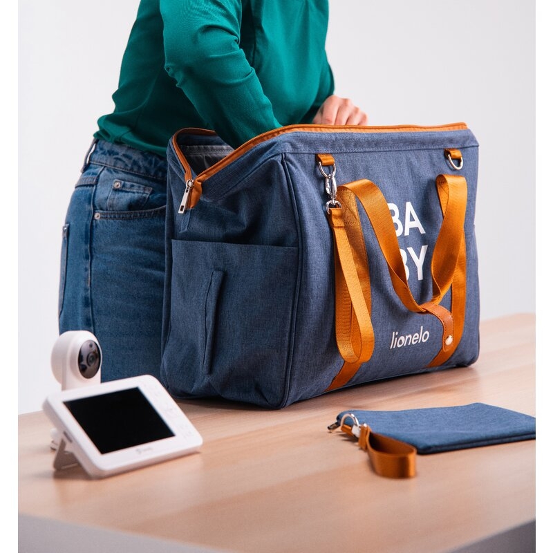 Lionelo - Geanta pentru mamici Ida Cu multiple compartimente, Negru Lionelo - Geanta pentru mamici Ida Cu multiple compartimente, Negru