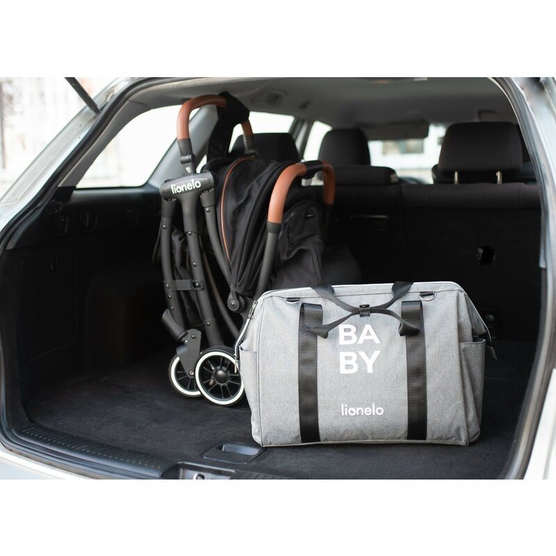 Lionelo - Geanta pentru mamici Ida Cu multiple compartimente, Negru Lionelo - Geanta pentru mamici Ida Cu multiple compartimente, Negru