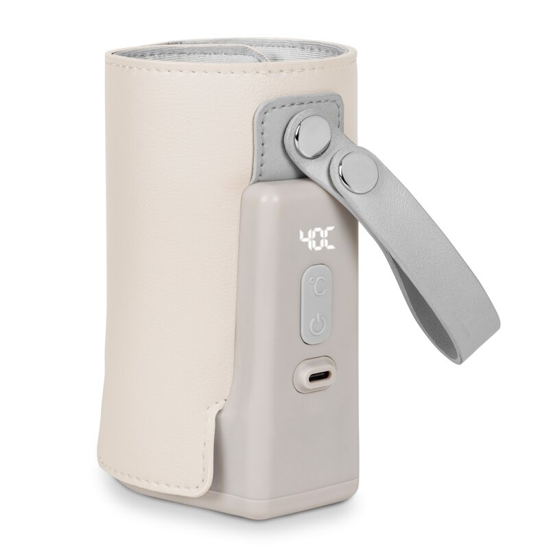 Lionelo - Incalzitor biberoane ThermUp Go Plus, Portabil, Cu aspect elegant, Temperatura constanta pana la 24 h, Incarcare USB, Bej Lionelo - Incalzitor biberoane ThermUp Go Plus, Portabil, Cu aspect elegant, Temperatura constanta pana la 24 h, Incarcare USB, Bej