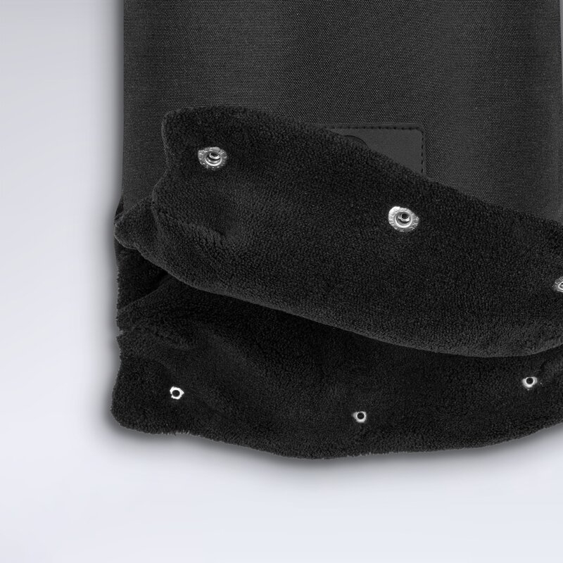 Lionelo - Manusi termice pentru carucior, Universale, Impermeabile, Interior din lana, Cu blana ecologica detasabila, Negru Lionelo - Manusi termice pentru carucior, Universale, Impermeabile, Interior din lana, Cu blana ecologica detasabila, Negru