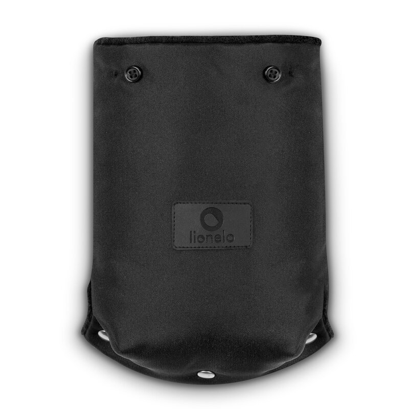 Lionelo - Manusi termice pentru carucior, Universale, Impermeabile, Interior din lana, Cu blana ecologica detasabila, Negru Lionelo - Manusi termice pentru carucior, Universale, Impermeabile, Interior din lana, Cu blana ecologica detasabila, Negru