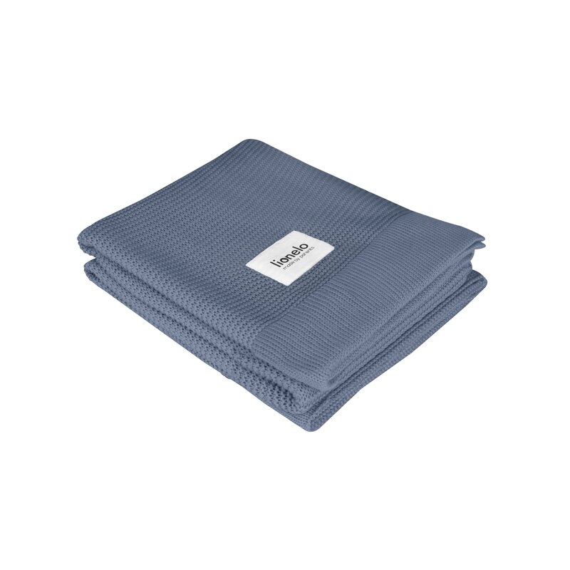 Lionelo - Paturica multifunctionala de infasat, Din bambus, 100x75 cm, Albastru Lionelo - Paturica multifunctionala de infasat, Din bambus, 100x75 cm, Albastru