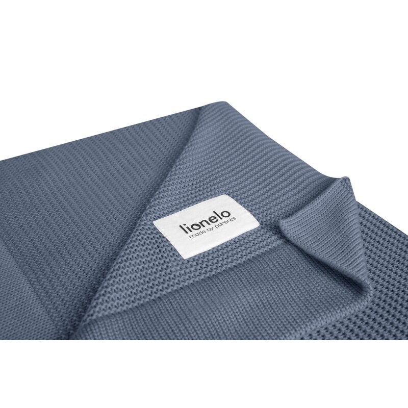 Lionelo - Paturica multifunctionala de infasat, Din bambus, 100x75 cm, Albastru Lionelo - Paturica multifunctionala de infasat, Din bambus, 100x75 cm, Albastru