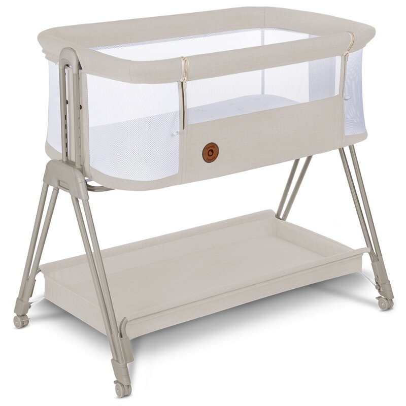 Lionelo - Patut co-sleeper Luna, 2 in 1, Cu setare unghiulara, Cu roti, Reglabil in 6 pozitii pe inaltime, Bej Lionelo - Patut co-sleeper Luna, 2 in 1, Cu setare unghiulara, Cu roti, Reglabil in 6 pozitii pe inaltime, Bej