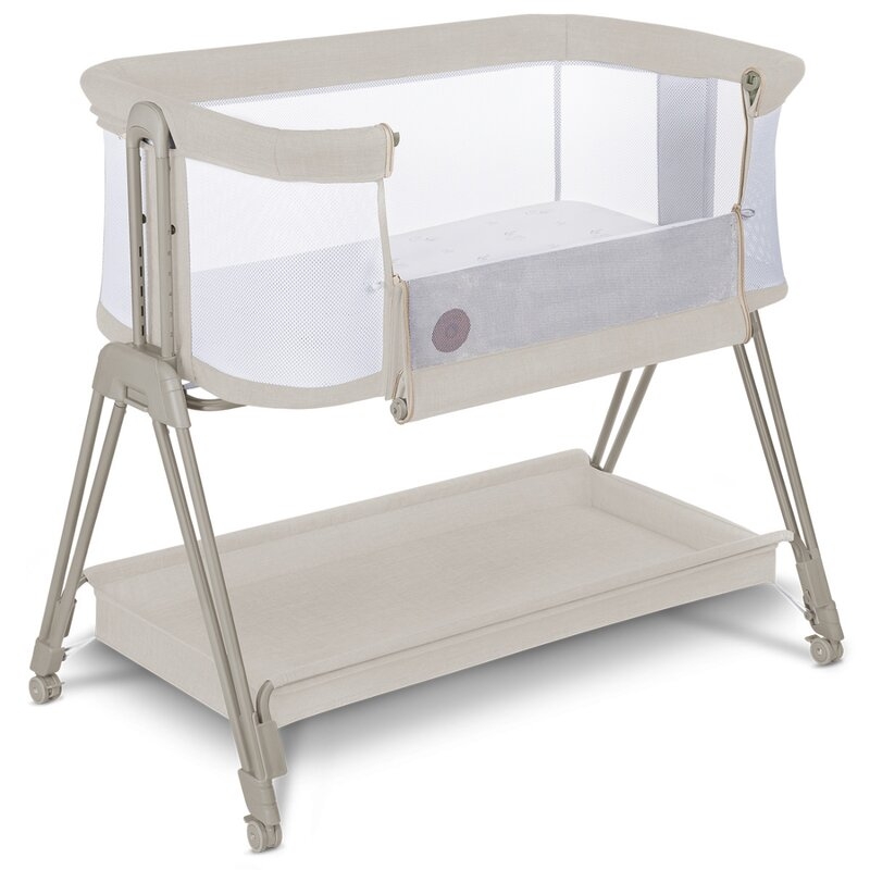 Lionelo - Patut co-sleeper Luna, 2 in 1, Cu setare unghiulara, Cu roti, Reglabil in 6 pozitii pe inaltime, Bej Lionelo - Patut co-sleeper Luna, 2 in 1, Cu setare unghiulara, Cu roti, Reglabil in 6 pozitii pe inaltime, Bej